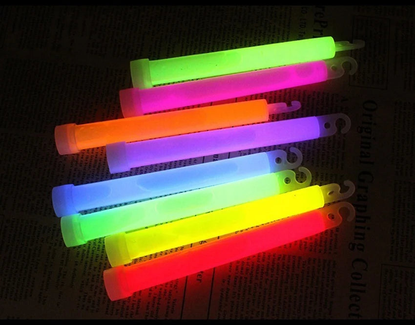 6inch Glow Sticks Party Glowstick Light Stick Chemical Fluorescent Halloween Hanging Decoraction Camping Emergency Lights