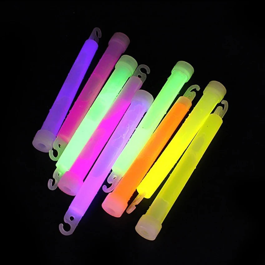 6inch Glow Sticks Party Glowstick Light Stick Chemical Fluorescent Halloween Hanging Decoraction Camping Emergency Lights