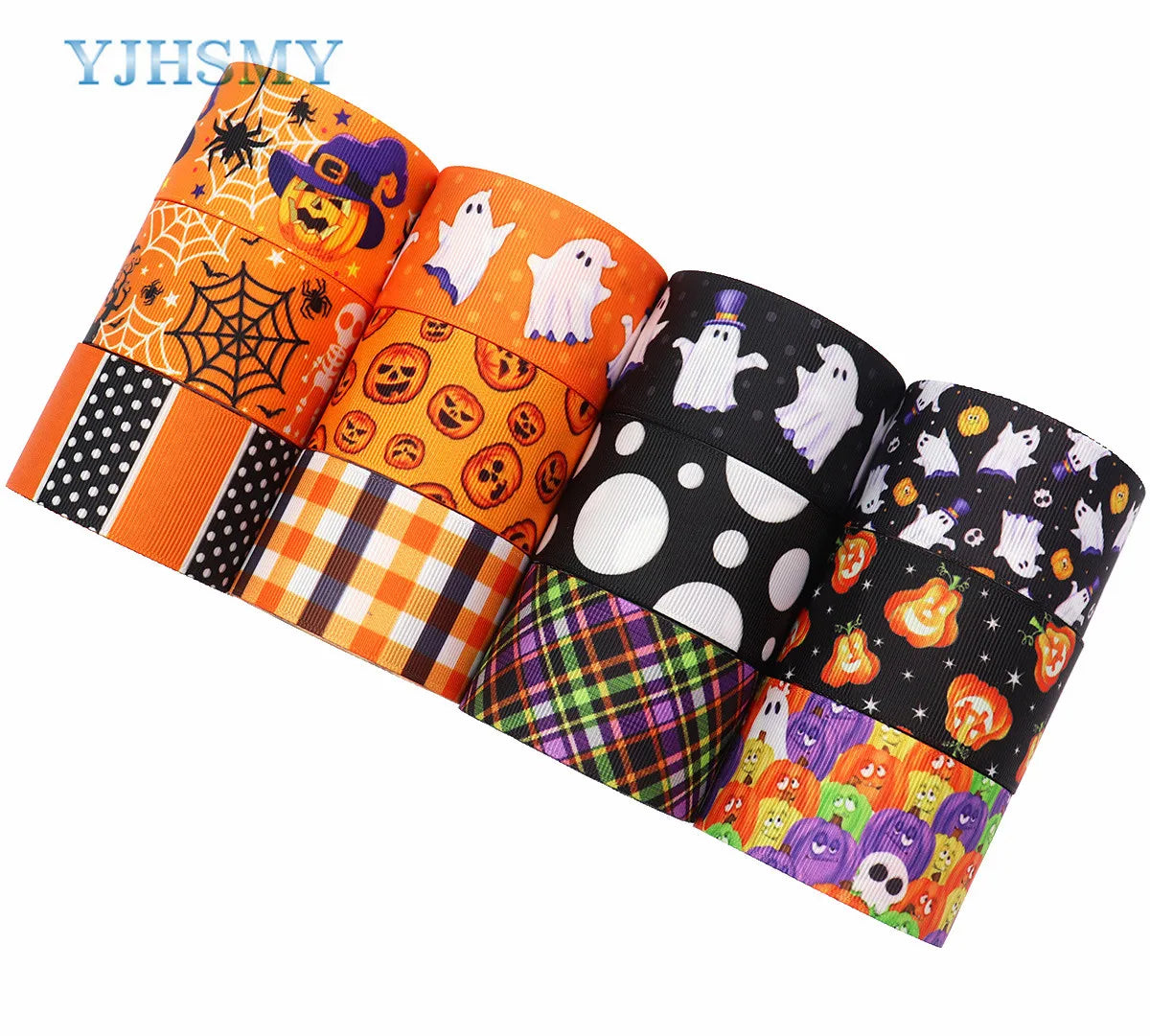 5 yards Halloween pumpkin Ribbon Printed Grosgrain Ribbons 1-1/2'' DIY Handmade Party Decoration Gift Packaging