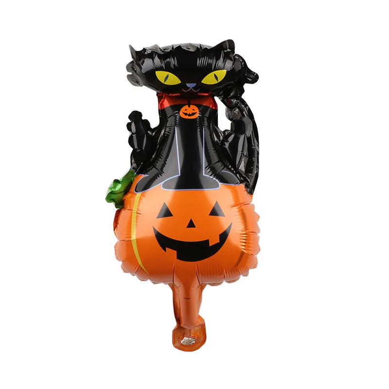 10pcs mini Halloween Pumpkin Ghost Balloons Decorations Spider Foil Balloons Inflatable Toys Bat Globos Halloween Party Supplies