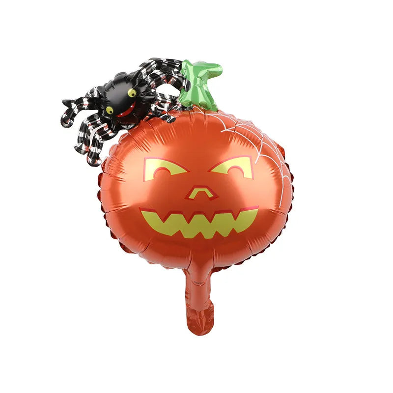 10pcs mini Halloween Pumpkin Ghost Balloons Decorations Spider Foil Balloons Inflatable Toys Bat Globos Halloween Party Supplies