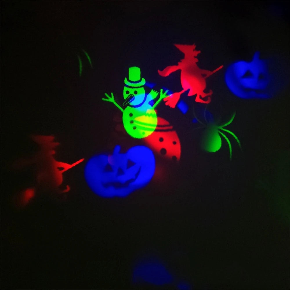 LED laser Projector Lamp Outdoor Landscape LED Stage Light Christmas Gift Halloween Heart Snowflake Spotlight Garden party Lamp