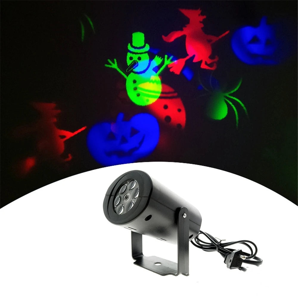 LED laser Projector Lamp Outdoor Landscape LED Stage Light Christmas Gift Halloween Heart Snowflake Spotlight Garden party Lamp