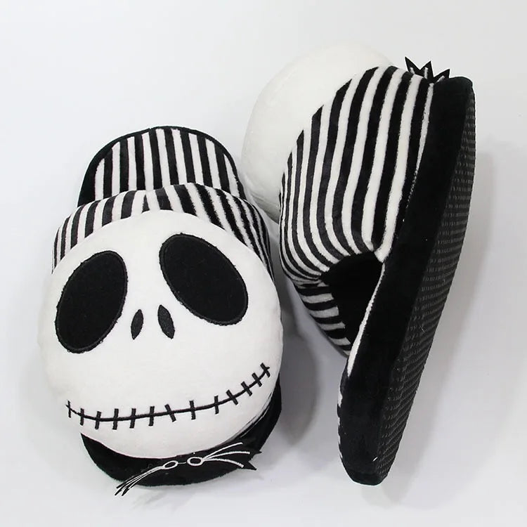 Women Slippers Flip Flop Slippers Plush Cotton Shoes Doll Christmas Present Skull Monster Halloween Indoor Cartoon Slippers