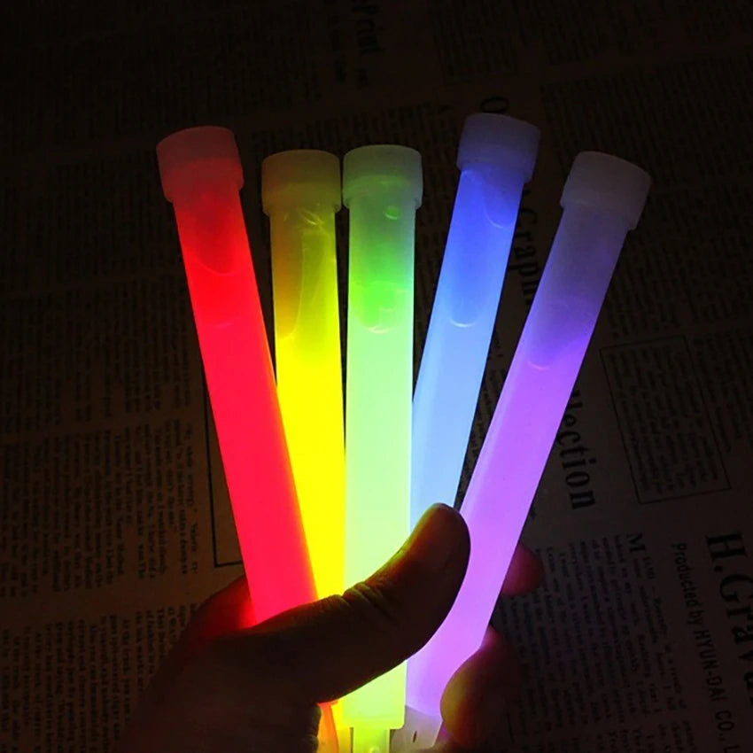 6inch Glow Sticks Party Glowstick Light Stick Chemical Fluorescent Halloween Hanging Decoraction Camping Emergency Lights