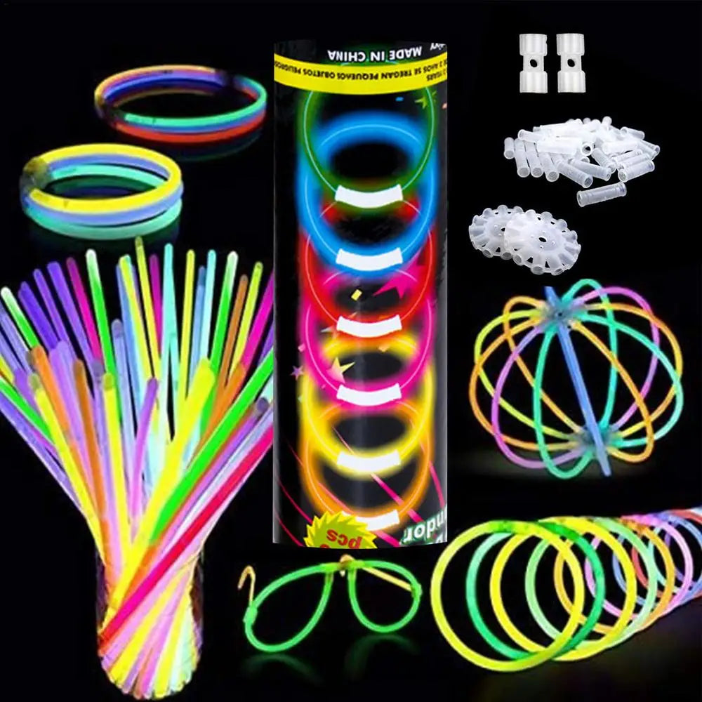 Glow Sticks Bulk Glowsticks Glow Stick Bracelets Necklaces Glow In The Dark Neon Party Easter Christmas Halloween Party Supplies