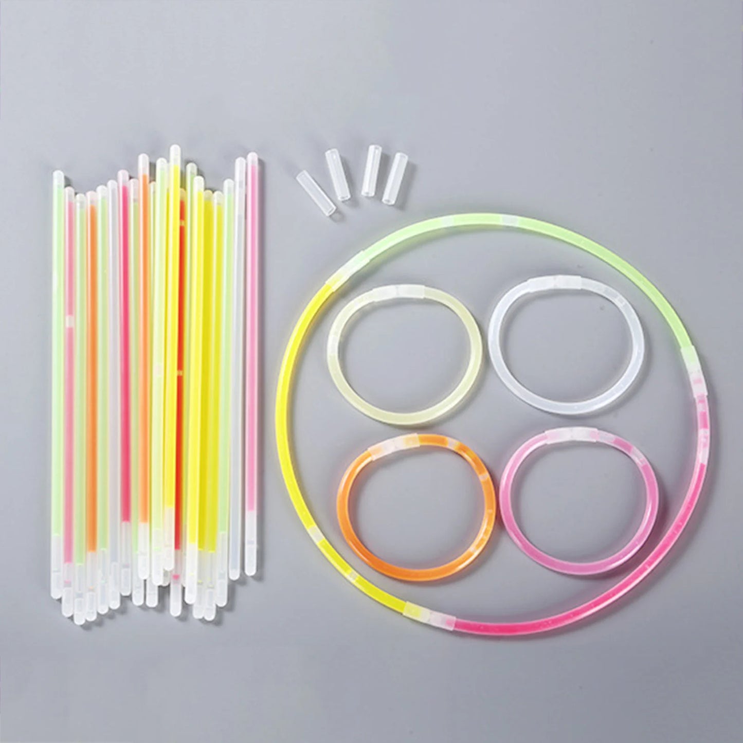 100pcs Glowsticks Party Favors Outdoor Disposable Light Sticks with Mixed Colors for Christmas Halloween Party Supplies PR Sale