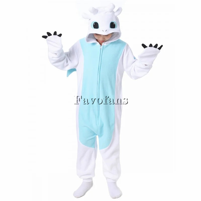 Kigurumi Onesie Cartoon Tothless Pajamas For Kids Adult Women Men Animal Pyjamas Homewear Halloween Cosplay Party Costume