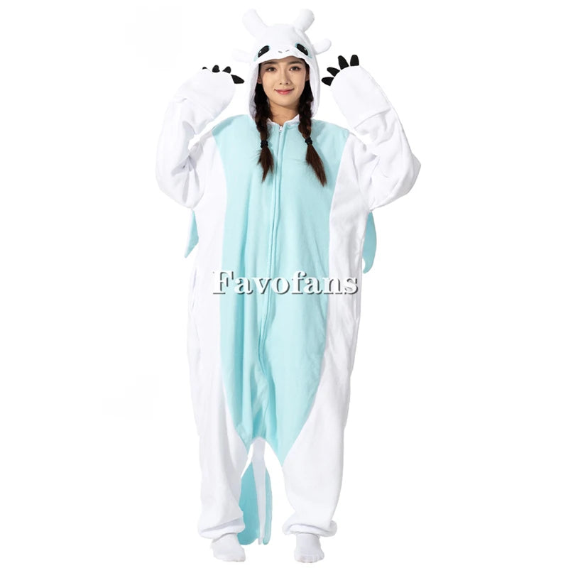 Kigurumi Onesie Cartoon Tothless Pajamas For Kids Adult Women Men Animal Pyjamas Homewear Halloween Cosplay Party Costume