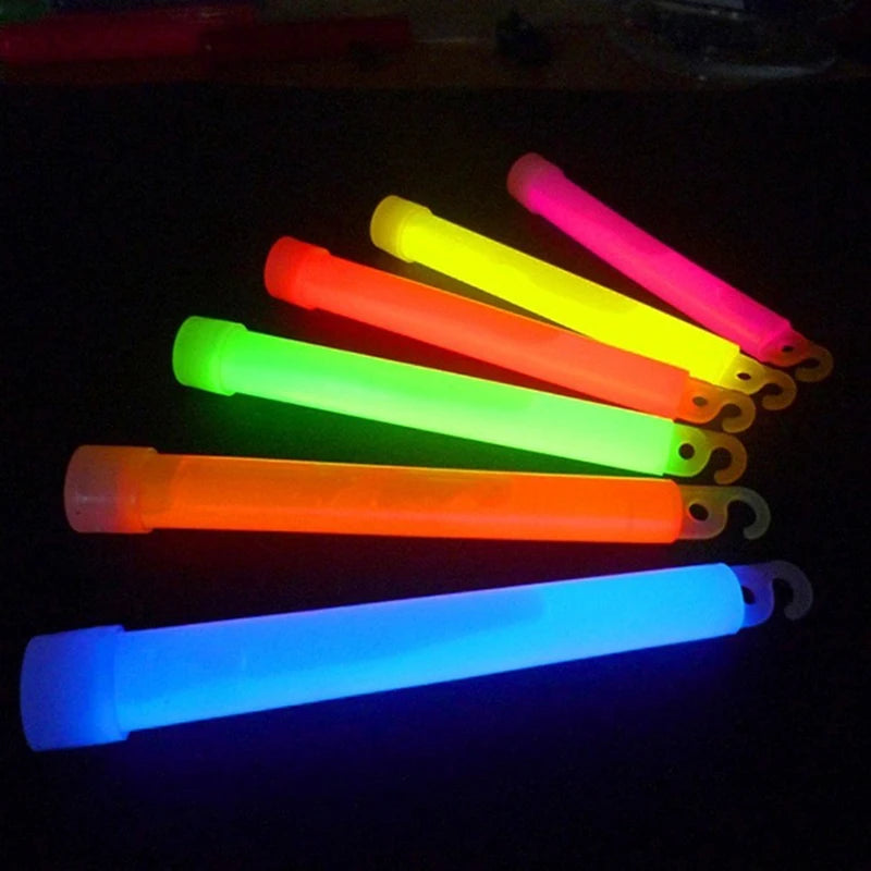 6inch Glow Sticks Party Glowstick Light Stick Chemical Fluorescent Halloween Hanging Decoraction Camping Emergency Lights