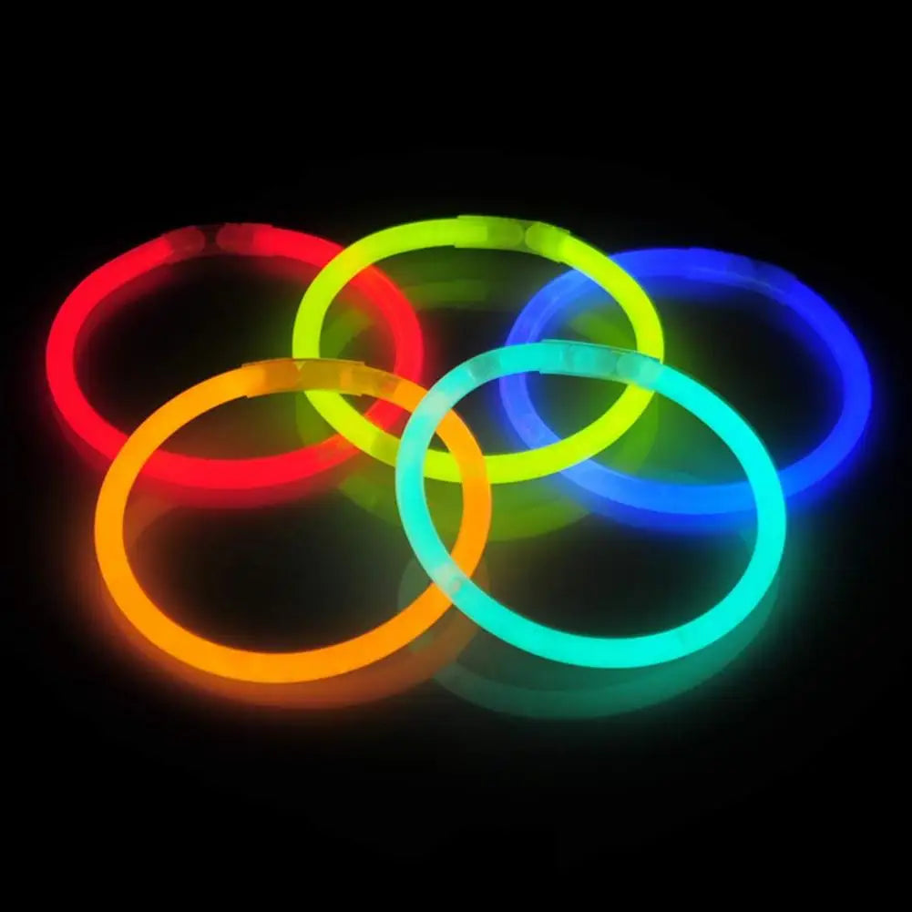 Glow Stick Party Pack Halloween Glow Sticks Vibrant Glow Stick Bulk Set 100pcs Disposable Necklace Bracelet Glowsticks for A