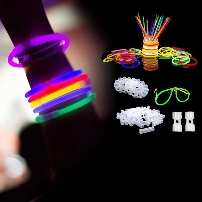 Glow Sticks Bulk Glowsticks Glow Stick Bracelets Necklaces Glow In The Dark Neon Party Easter Christmas Halloween Party Supplies