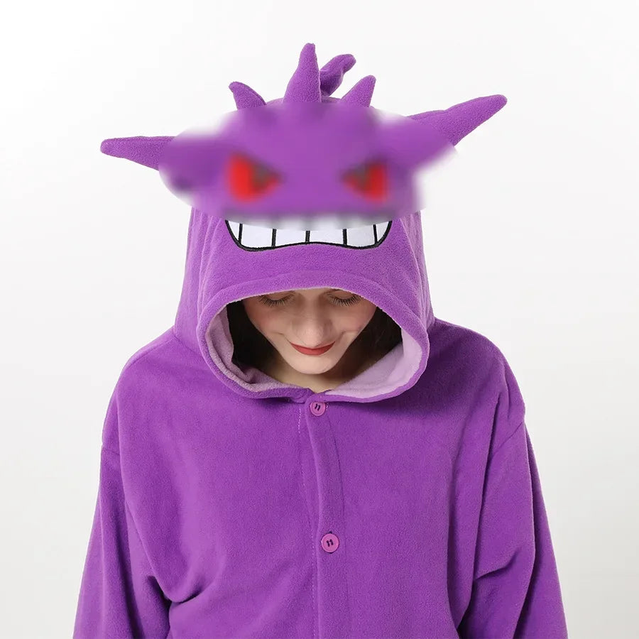 Kawaii Pokemon Series Cosplay Costume Adults Gengar Kigurumi Slowpoke Onesie Pajamas Umbreon Party Jumpsuit Halloween Sleepwear