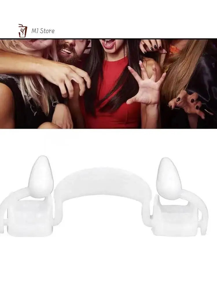 Halloween Retractable Fangs Holiday Party Masquerade Cosplay Props Teeth Braces