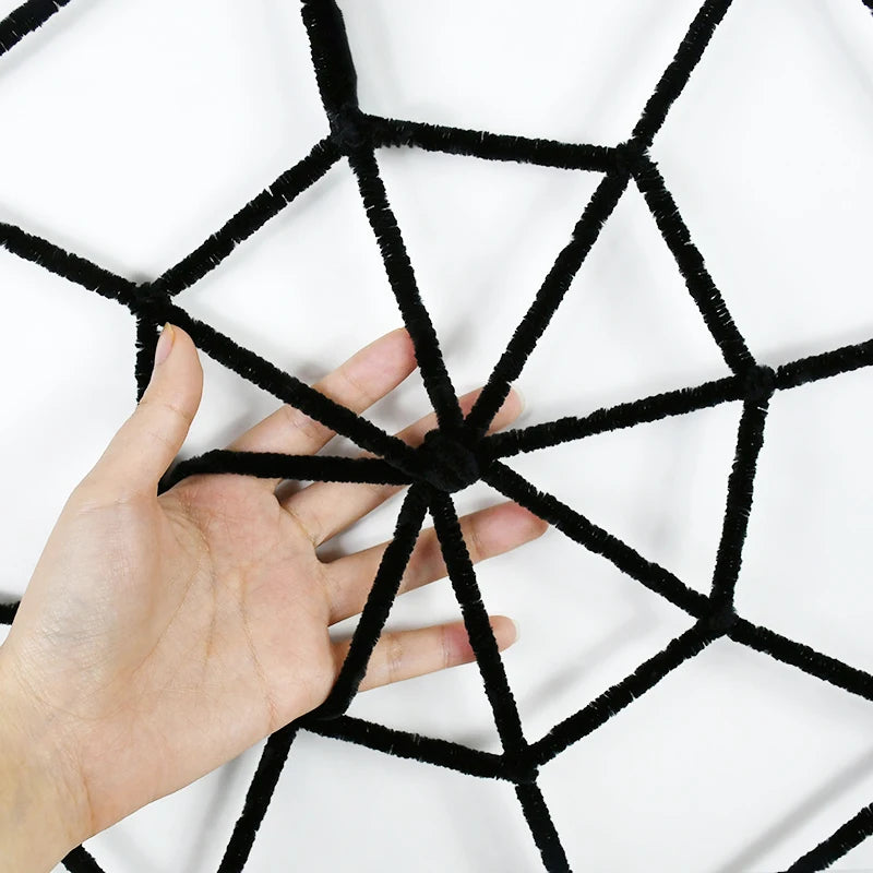 Halloween Spider Web Black White Giant Stretchy Cobweb For Haunted House Halloween Terror Party Props Decor Home Bar Decoration