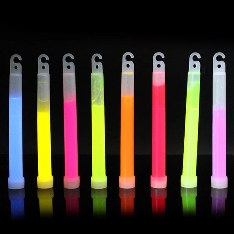 6inch Glow Sticks Party Glowstick Light Stick Chemical Fluorescent Halloween Hanging Decoraction Camping Emergency Lights