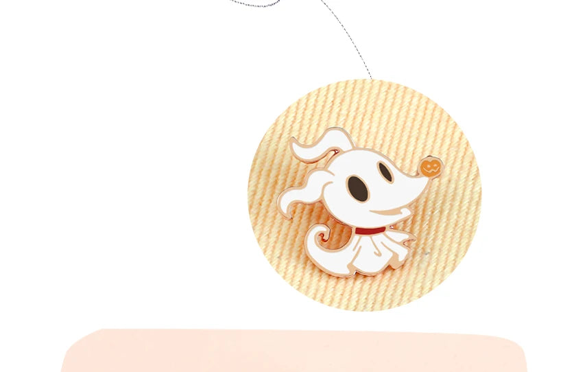 Halloween Party Enamel Brooches for Women Men Cute Ghost Pins Badges Cartoon Spooky Pet Clothes Pin Kids Backpacks Jewelry Gifts