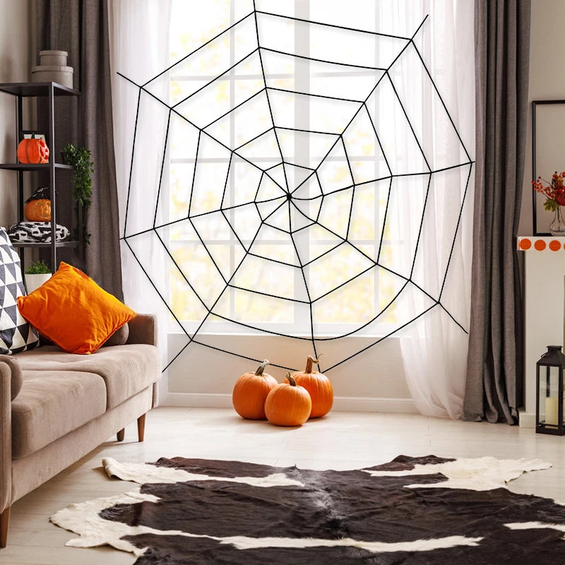 Halloween Spider Web Black White Giant Stretchy Cobweb For Haunted House Halloween Terror Party Props Decor Home Bar Decoration