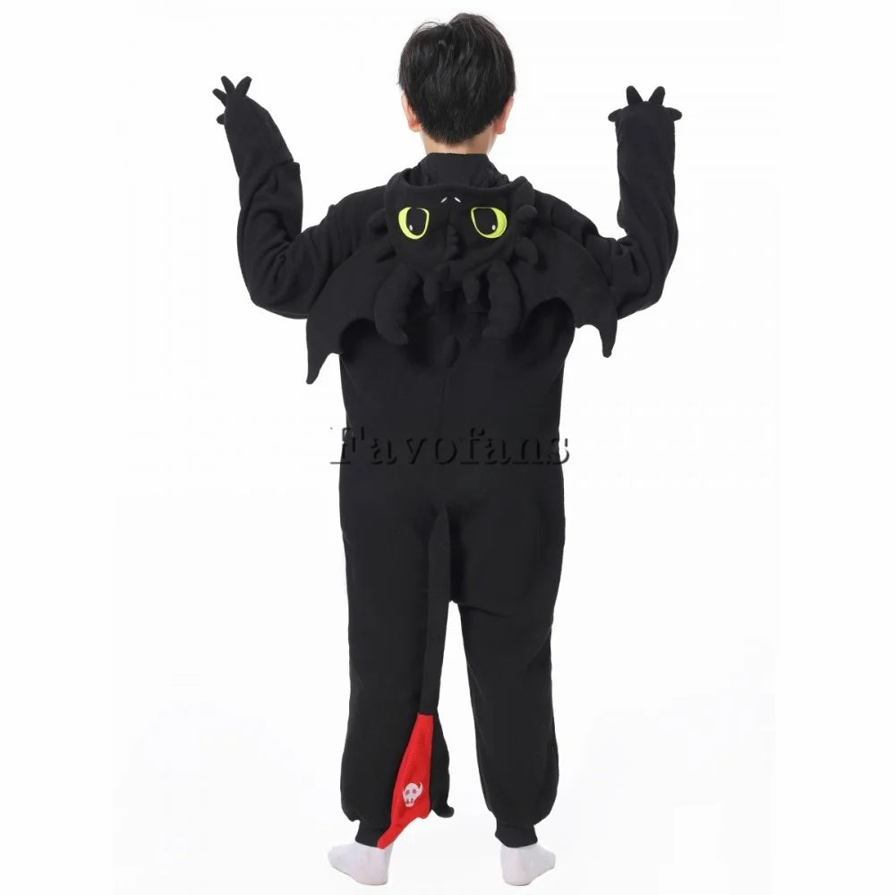 Kigurumi Onesie Cartoon Tothless Pajamas For Kids Adult Women Men Animal Pyjamas Homewear Halloween Cosplay Party Costume