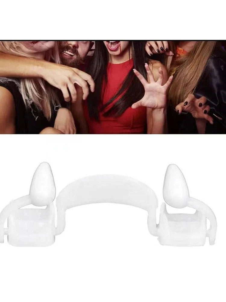 Halloween Retractable Fangs Holiday Party Masquerade Cosplay Props Teeth Braces