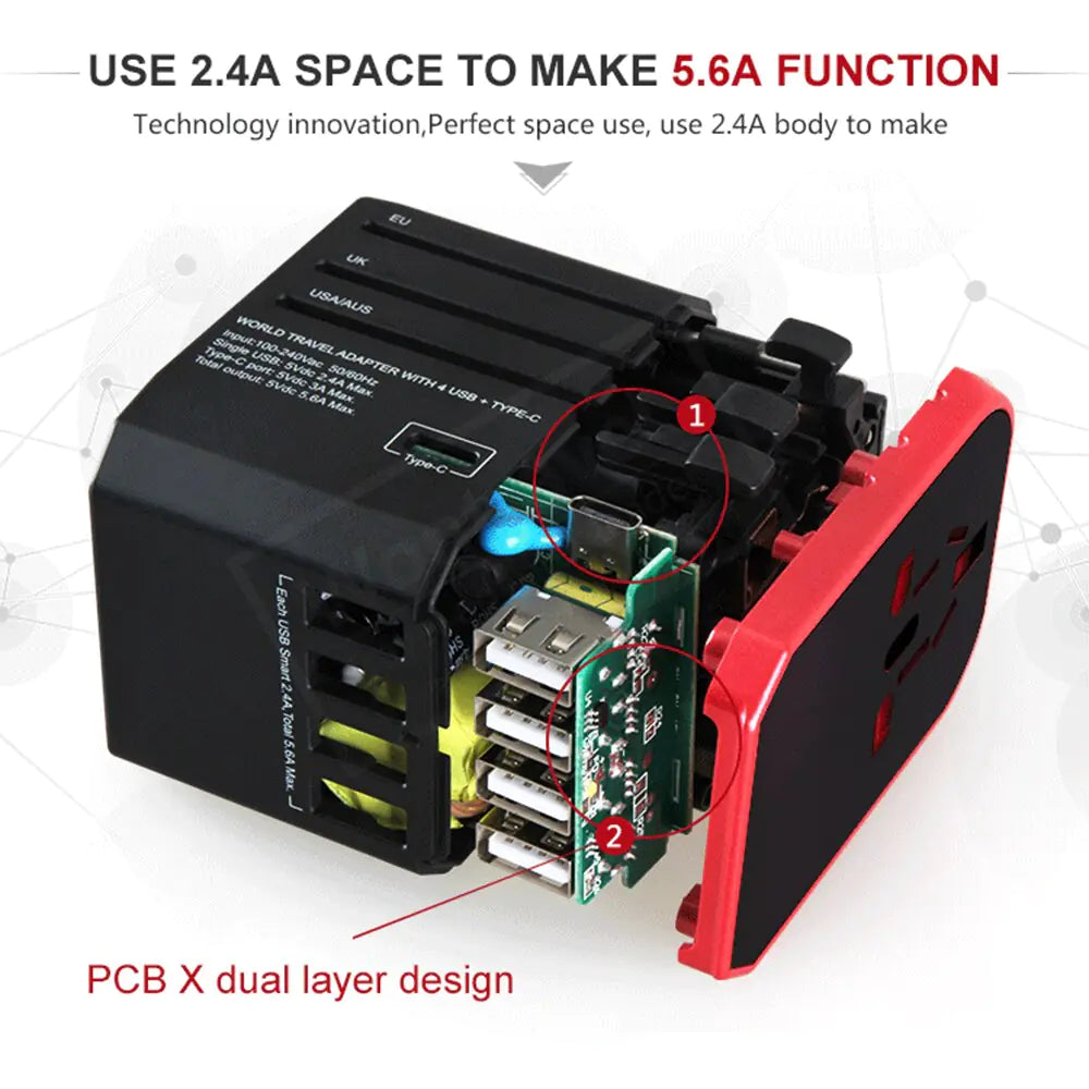 Ports Travel Adapter